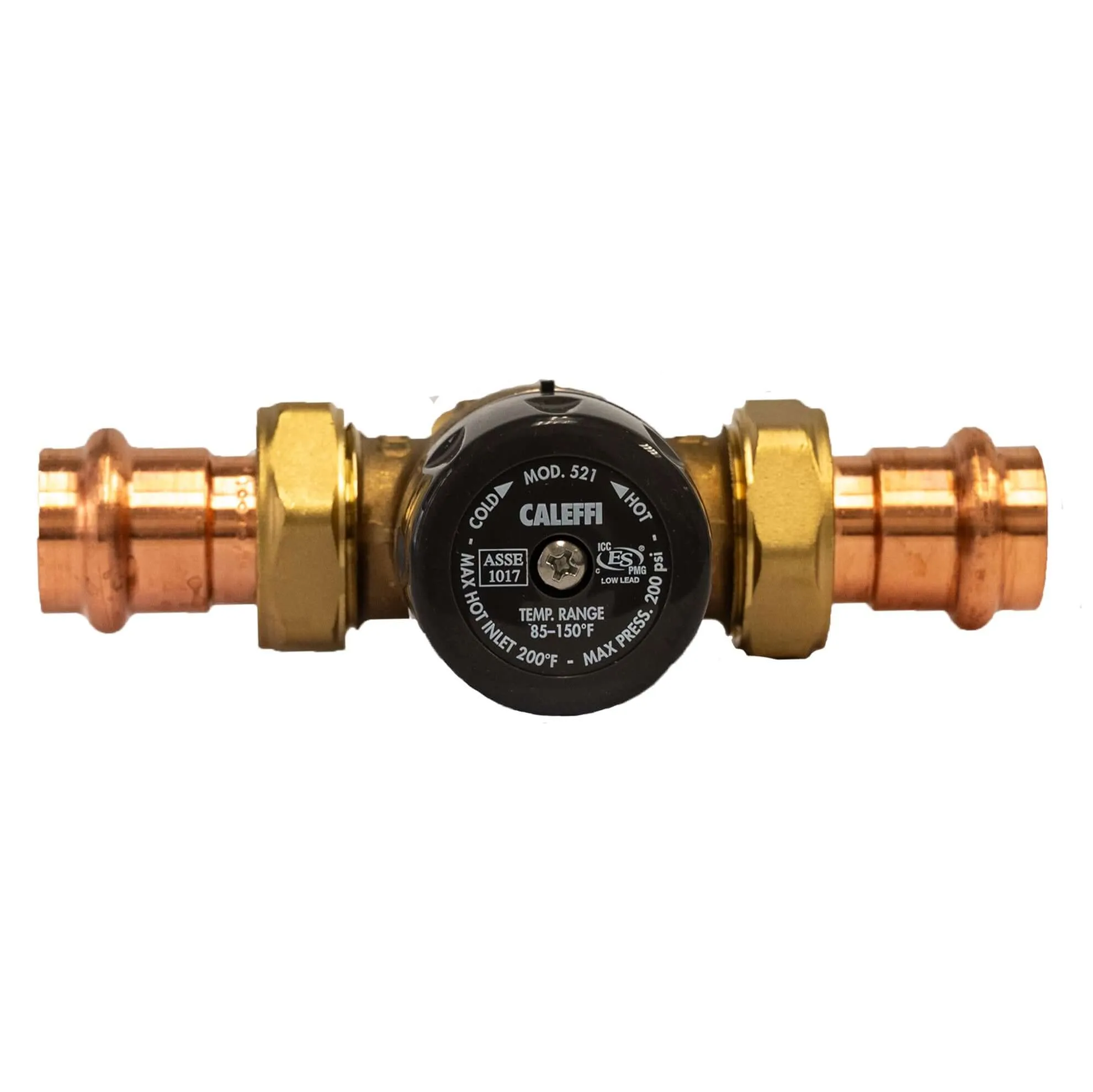 1″ MixCal Adjustable Thermostatic and Pressure Balanced Mixing Valve (press)