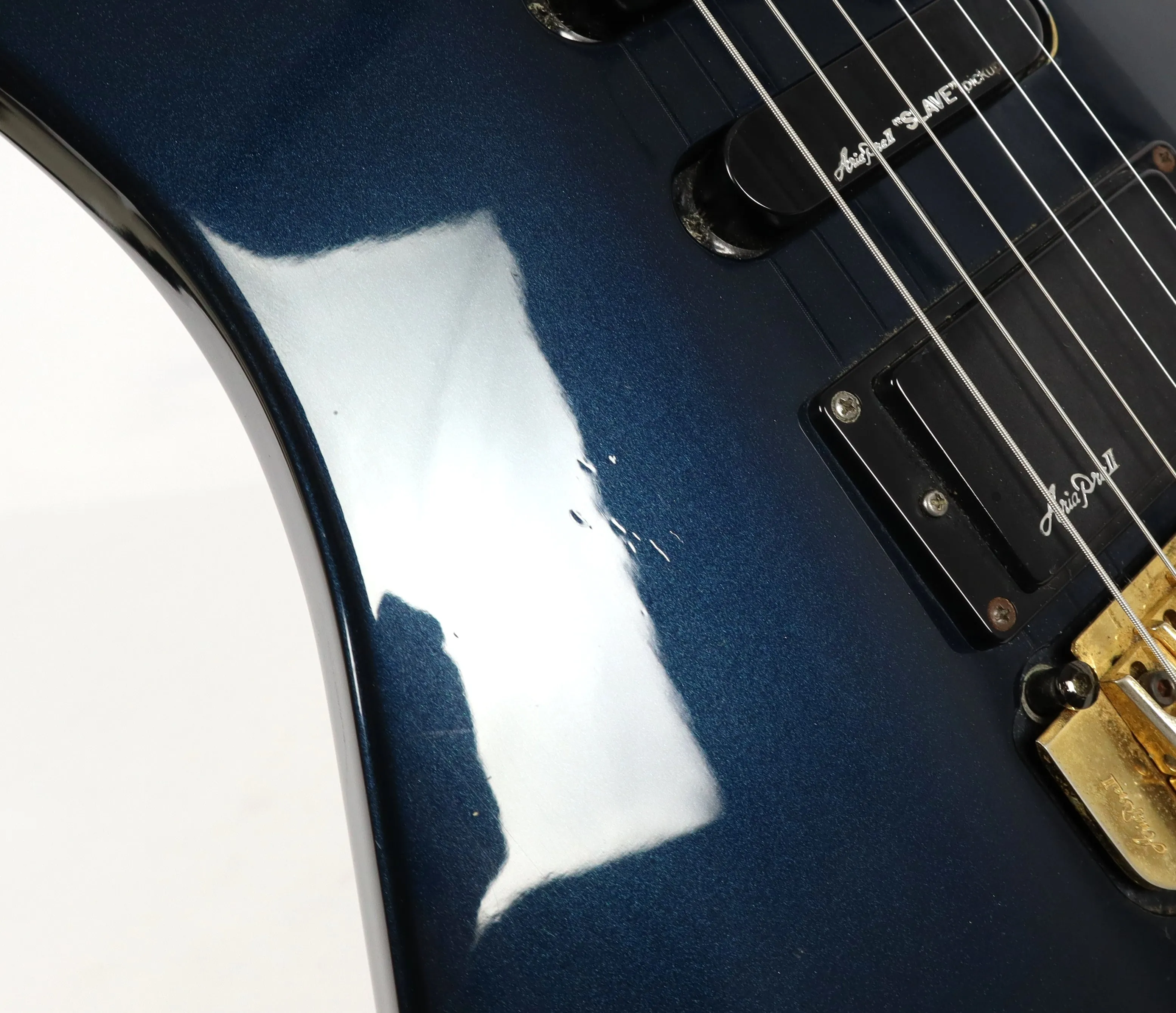 1980's Aria Pro II MA-800 Metallic Blue Electric Guitar Motsumoku Japan Preowned