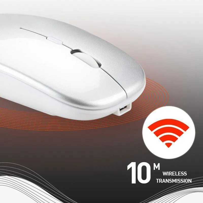 2.4G Slim Silent Click Blutooth Wireless Mouse