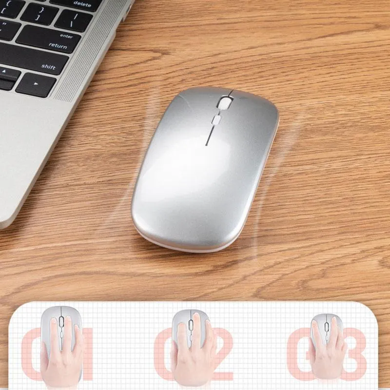2.4G Slim Silent Click Blutooth Wireless Mouse