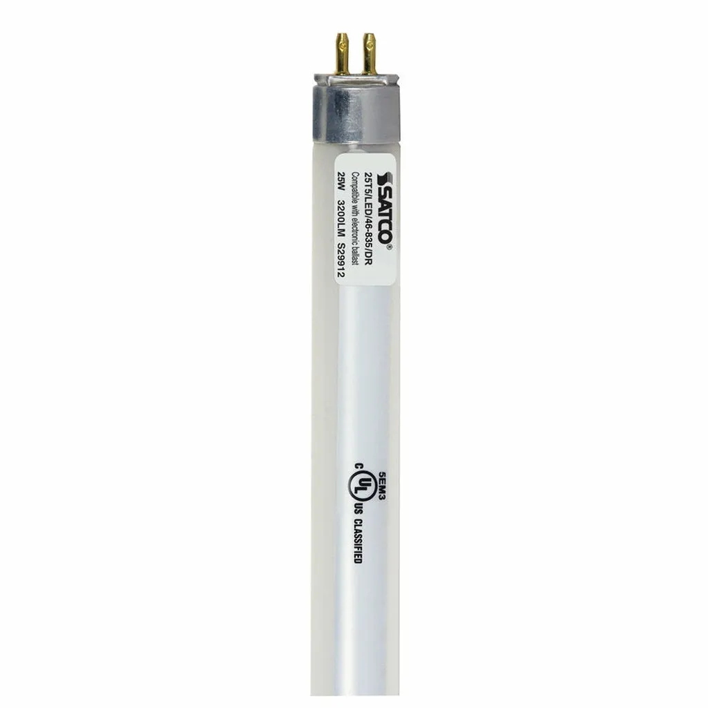 25W T5 LED - Miniature bi-pin base - 3500K - 50000 Average rated hours - 3500 Lumens - Type A - Ballast dependent - 10-Pack