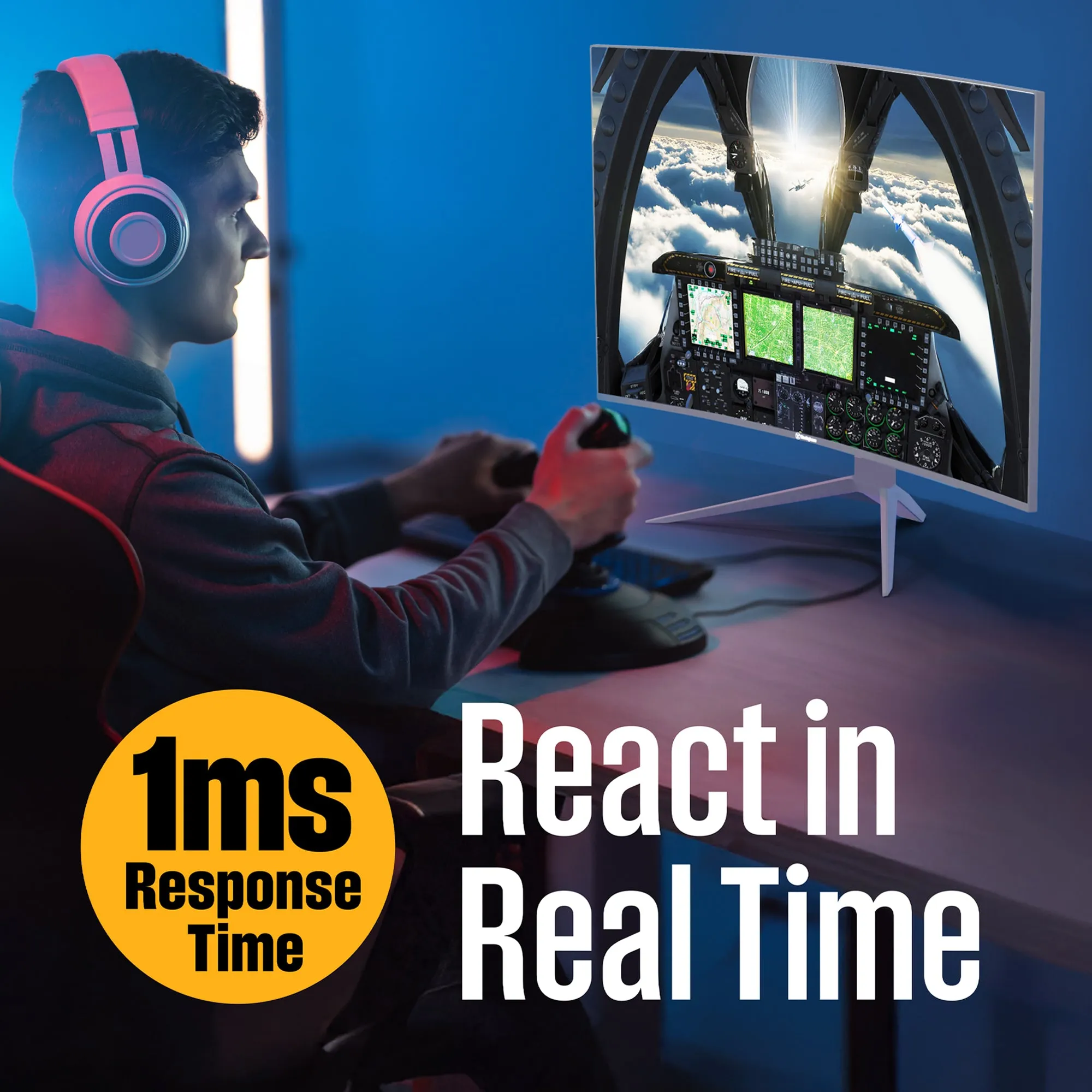 27" Curved FHD Gaming Monitor (White)