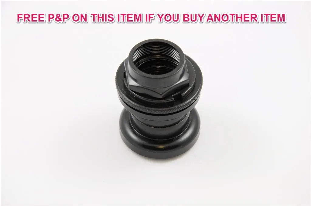 30mm BIKE FULL HEADSET 1" STEERER BLACK STANDARD SIZE FOR MOST CYCLES