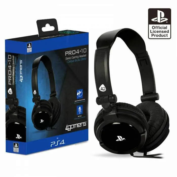 4Gamers PRO4-10 PS4 Headset - Black