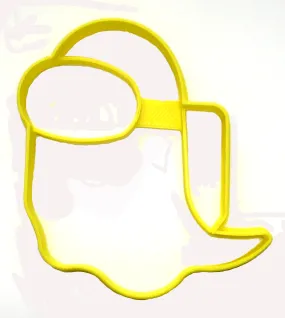 6x Among Us Ghost Fondant Cutter Cupcake Topper 1.75 IN USA FD4141