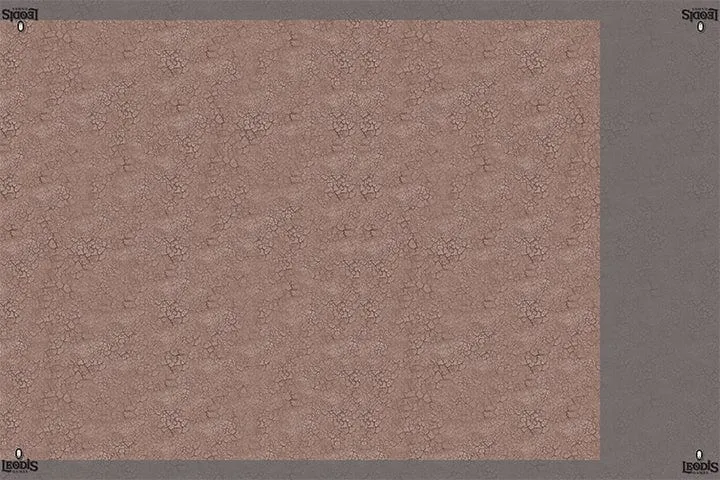 6'x4' Mars Cracked Mat with 44"x60" Markings