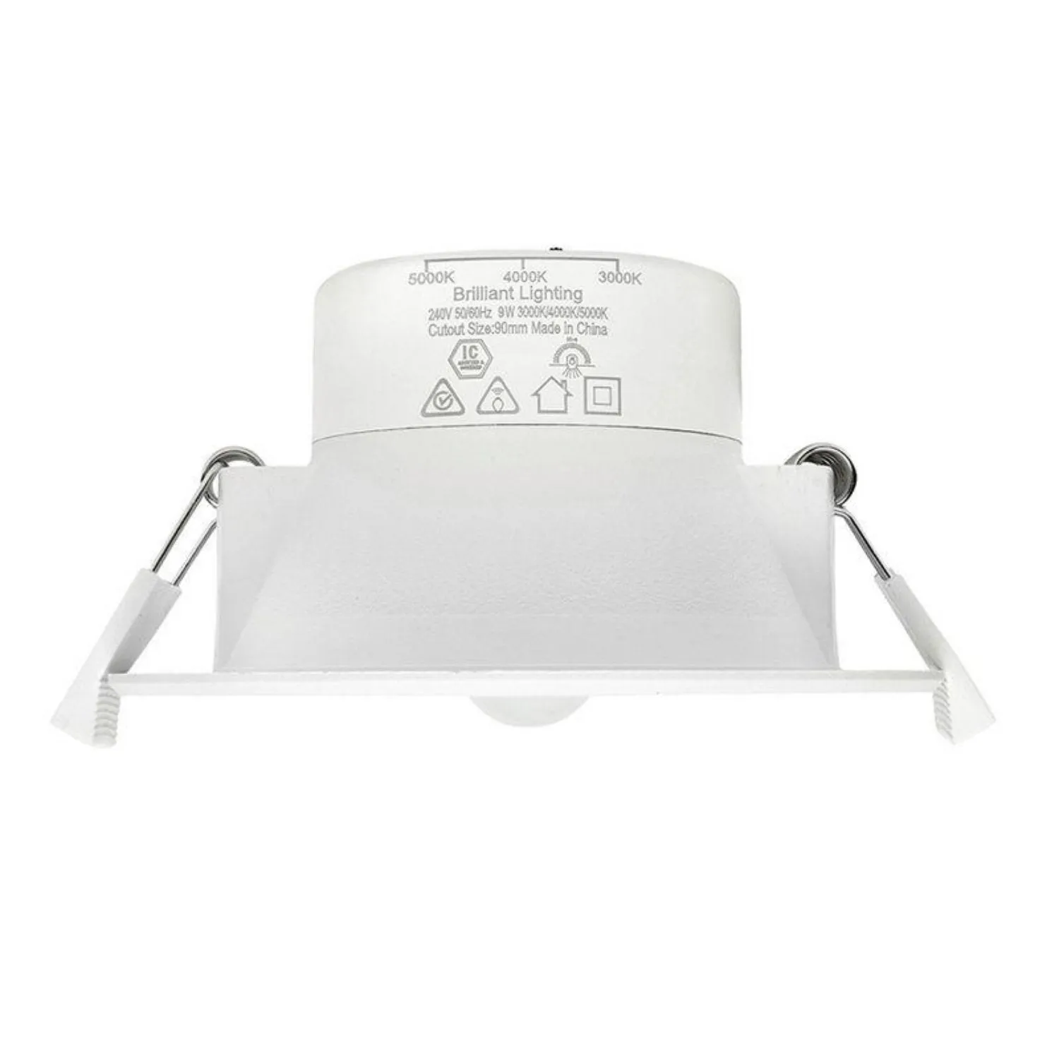90mm Lumascan LED Downlight with Sensor 9w White CCT 20214/05 Brilliant Lighting