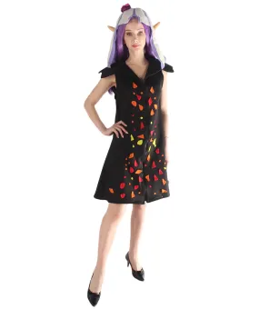 Adult Women Squid Kid Gaming Costume | Black Cosplay Costume.