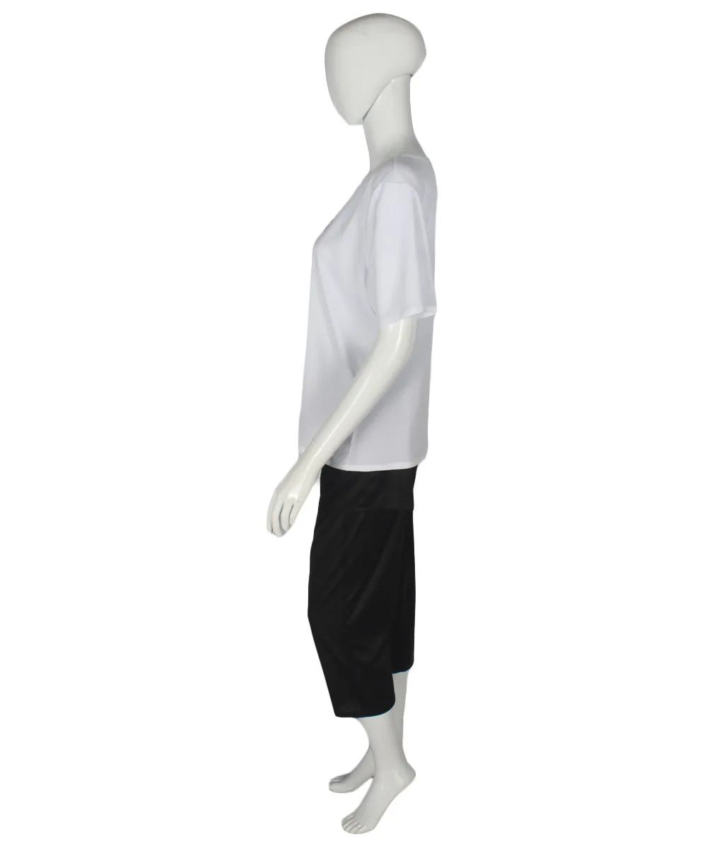 Adult Women's Black & White Gaming Cosplay Costume.