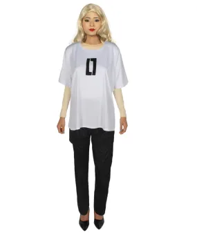 Adult Women's Black & White Gaming Cosplay Costume.