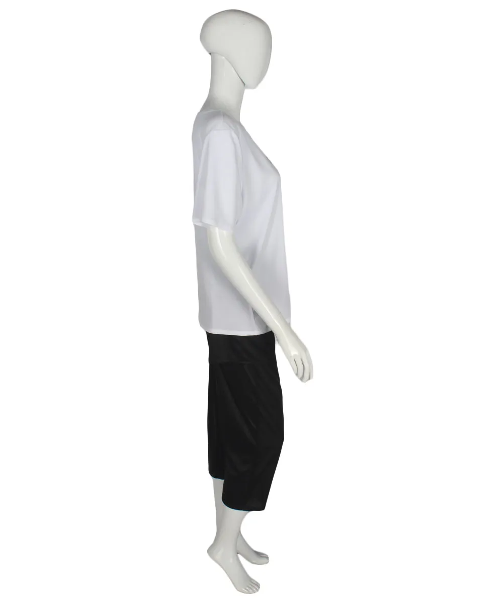 Adult Women's Black & White Gaming Cosplay Costume.