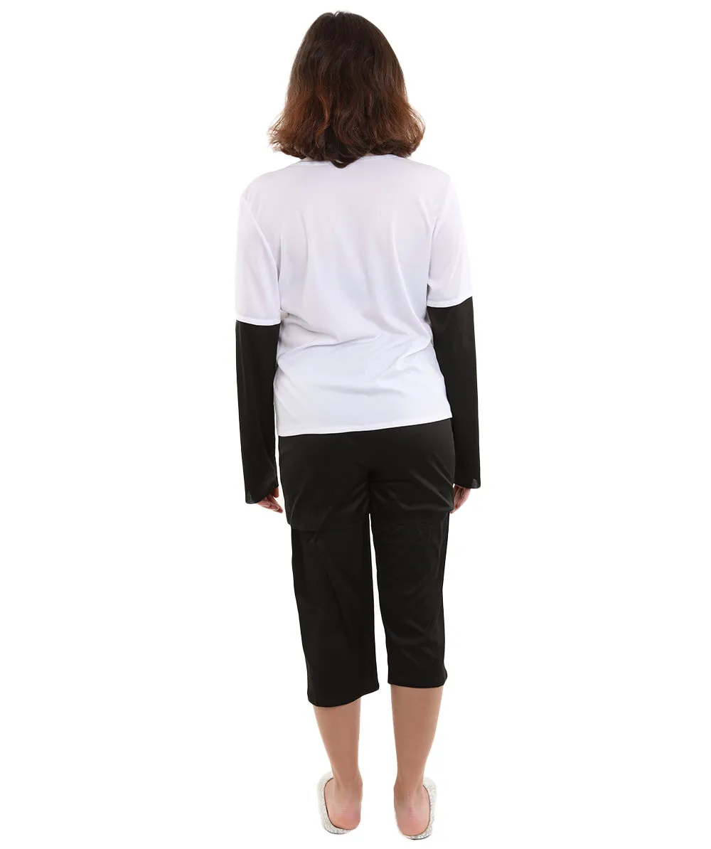 Adult Women's Gaming Cosplay Costume | Black & White Cosplay Costume