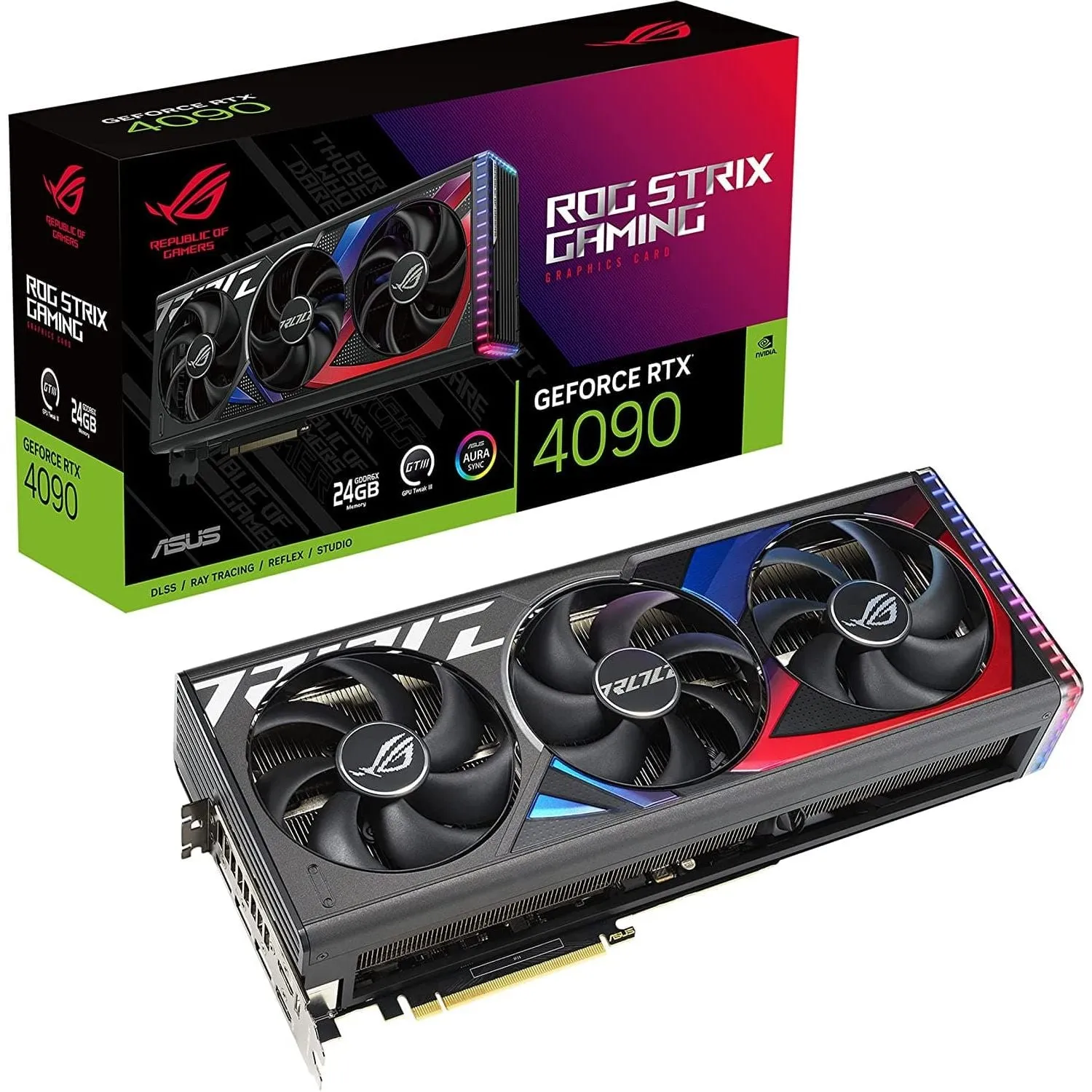 ASUS ROG Strix GeForce RTX 4090 OC 24GB GDDR6X Memory Edition Gaming Graphics Card