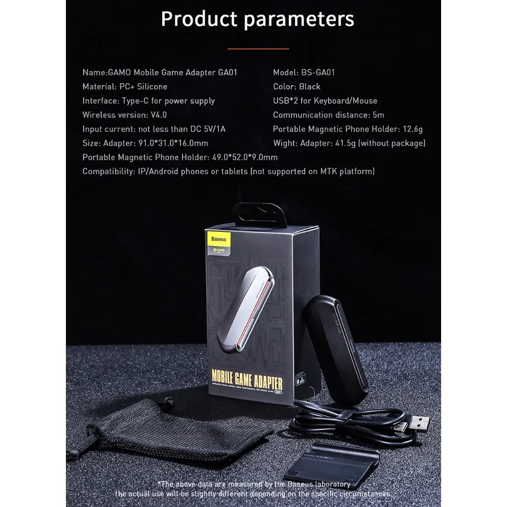 Baseus GAMO Mobile and iPad Game Adapter For Keyboard and Mouse