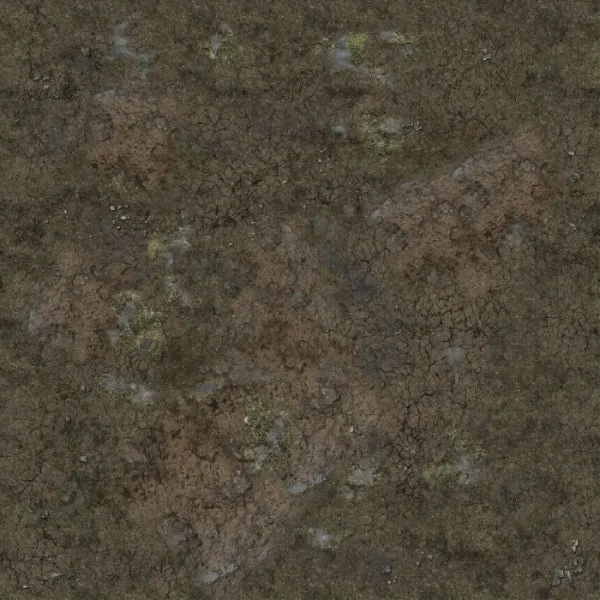 Battle Systems: Muddy Streets Gaming Mat - Grid (3' x 3')