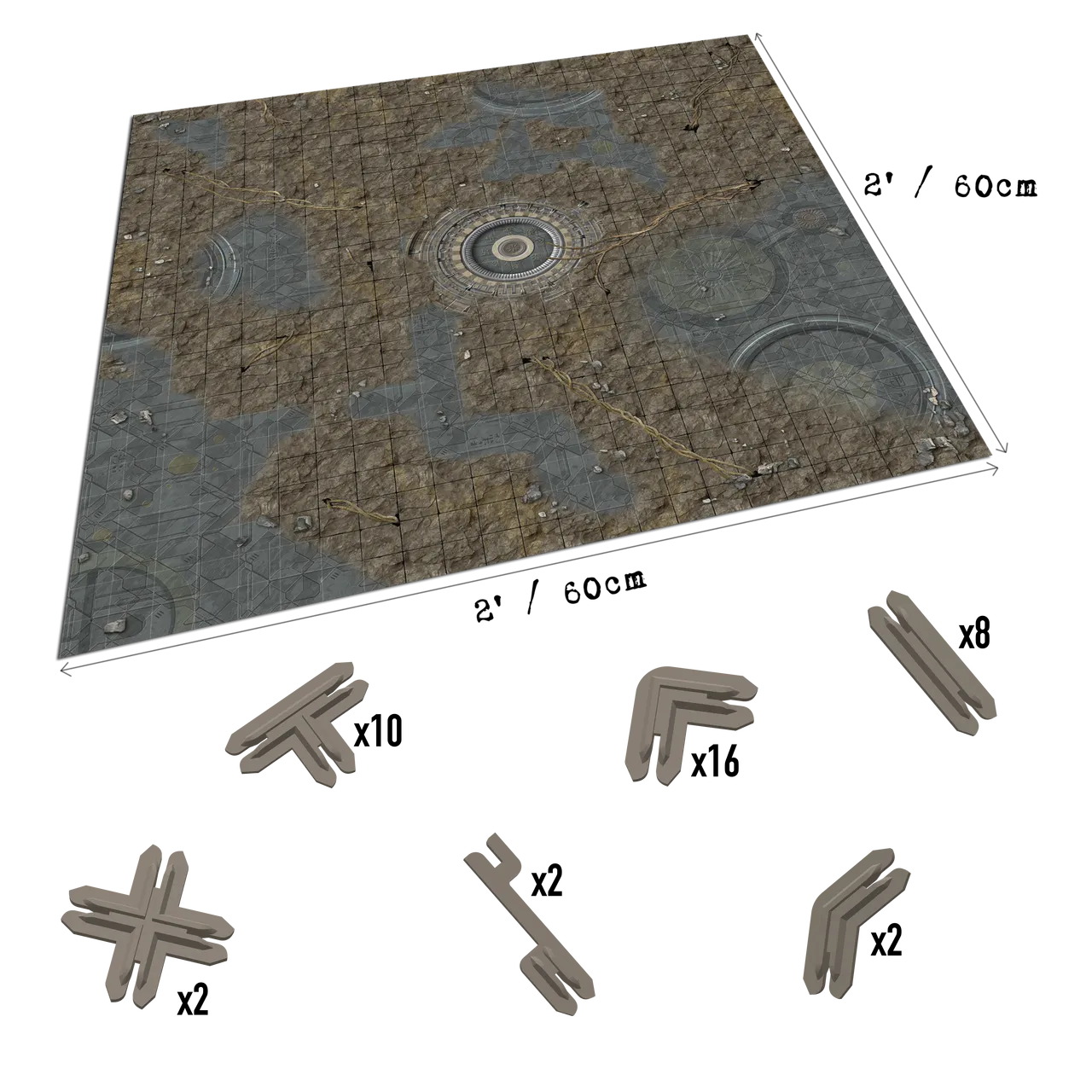 Battle Systems Scifi Terrain Trader Encampment Core Set