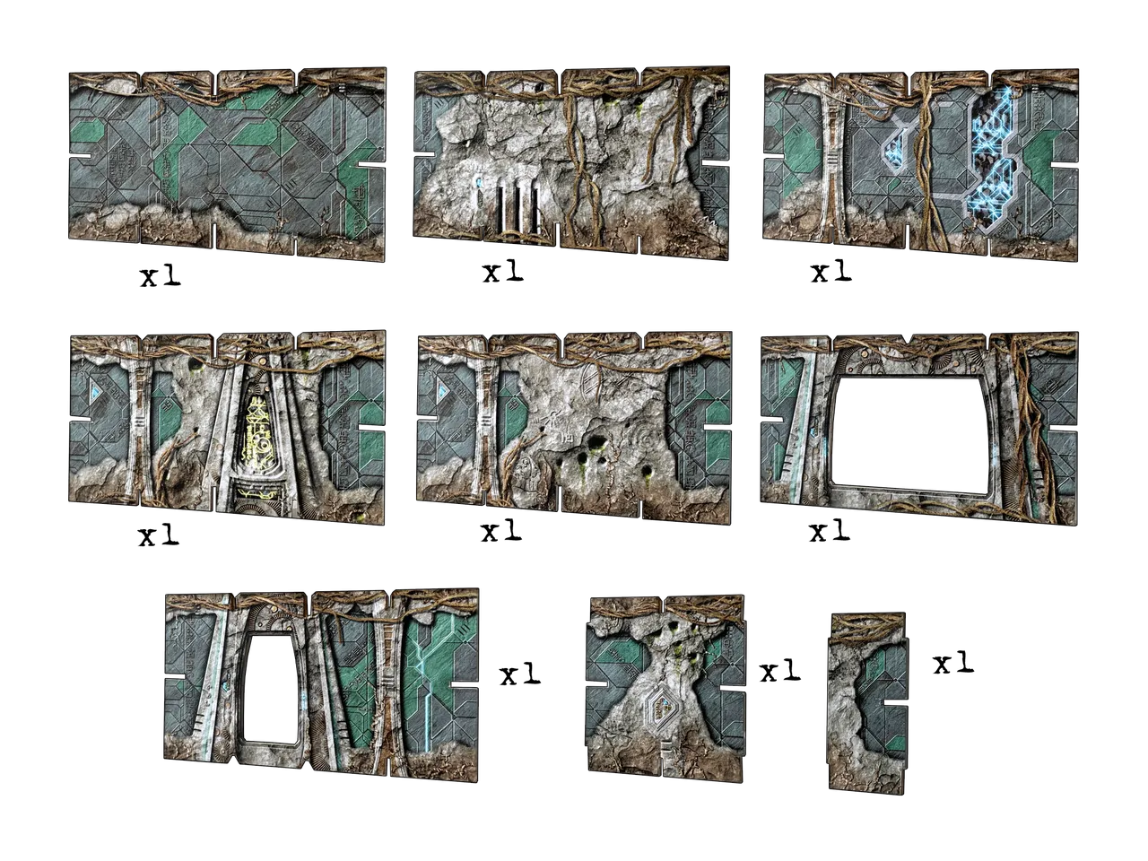 Battle Systems Scifi Terrain Trader Encampment Core Set