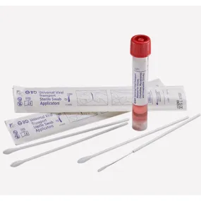 BD Universal Viral Transport Vials 1 mL For Directigen EZ Flu A B and Directigen EZ RSV Test Kits, 50 per Box
