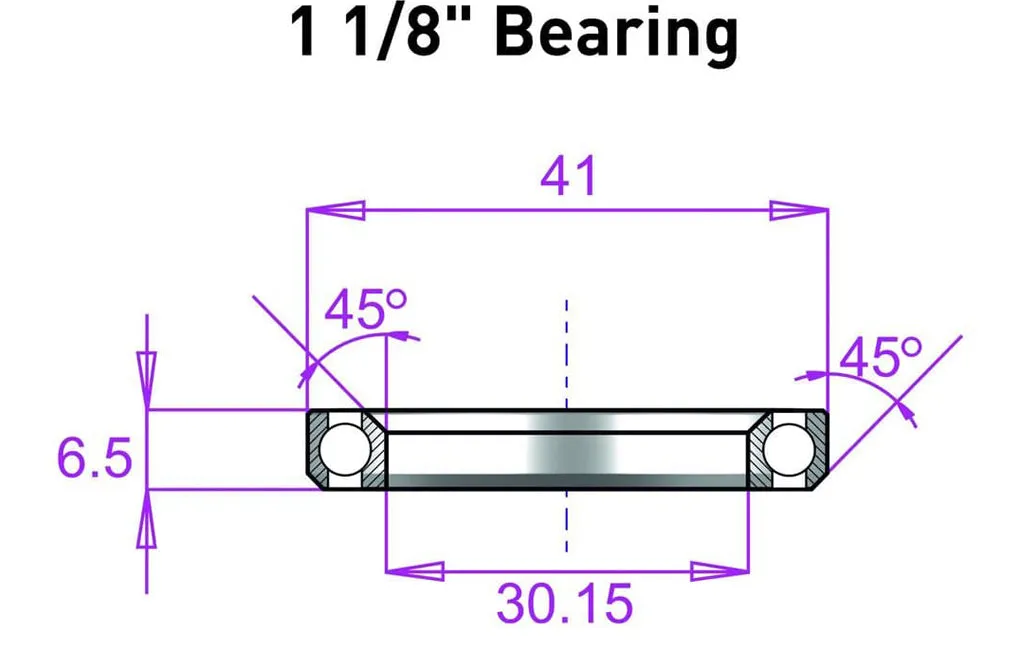Bearings - Tapered Steerer Tube Headsets