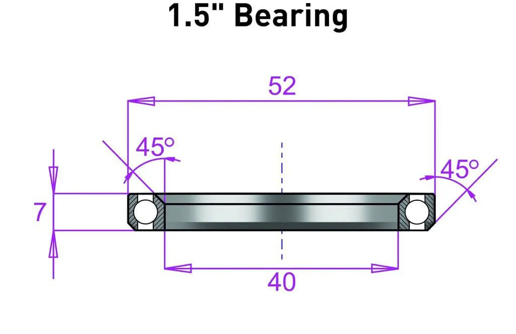 Bearings - Tapered Steerer Tube Headsets