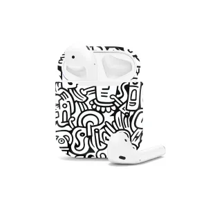 Black and White Noodle AirPods Case AirPods Pro AirPods Pro 2 AirPods 3 AirPods 2 Glossy 1451