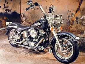 Black Motorcycle - Full Square/Round 5D Diamond Embroidery
