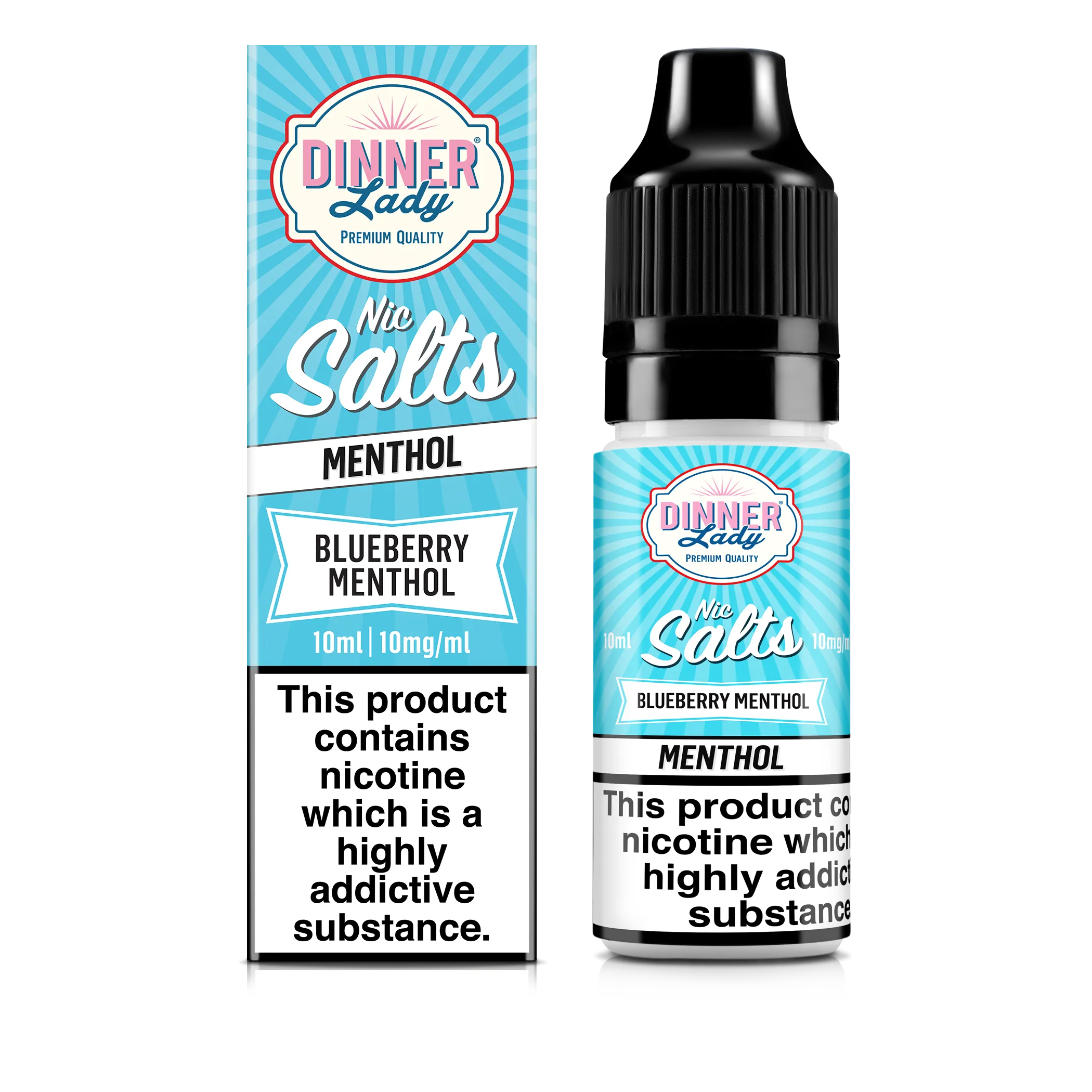 Blueberry Menthol  Nic Salts 50:50 10ml E-Liquid