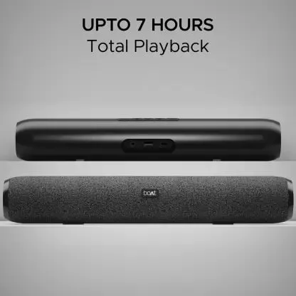 boAt Aavante Bar 590 | 25W RMS Stereo Sound Bluetooth Soundbar, Up to 6 HRS Long Playback, 2.0 Channel, Dual Passive Radiators, BT, AUX, and TF Card