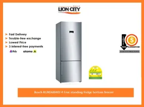 Bosch KGN56XI40J 4 Free standing fridge bottom freezer