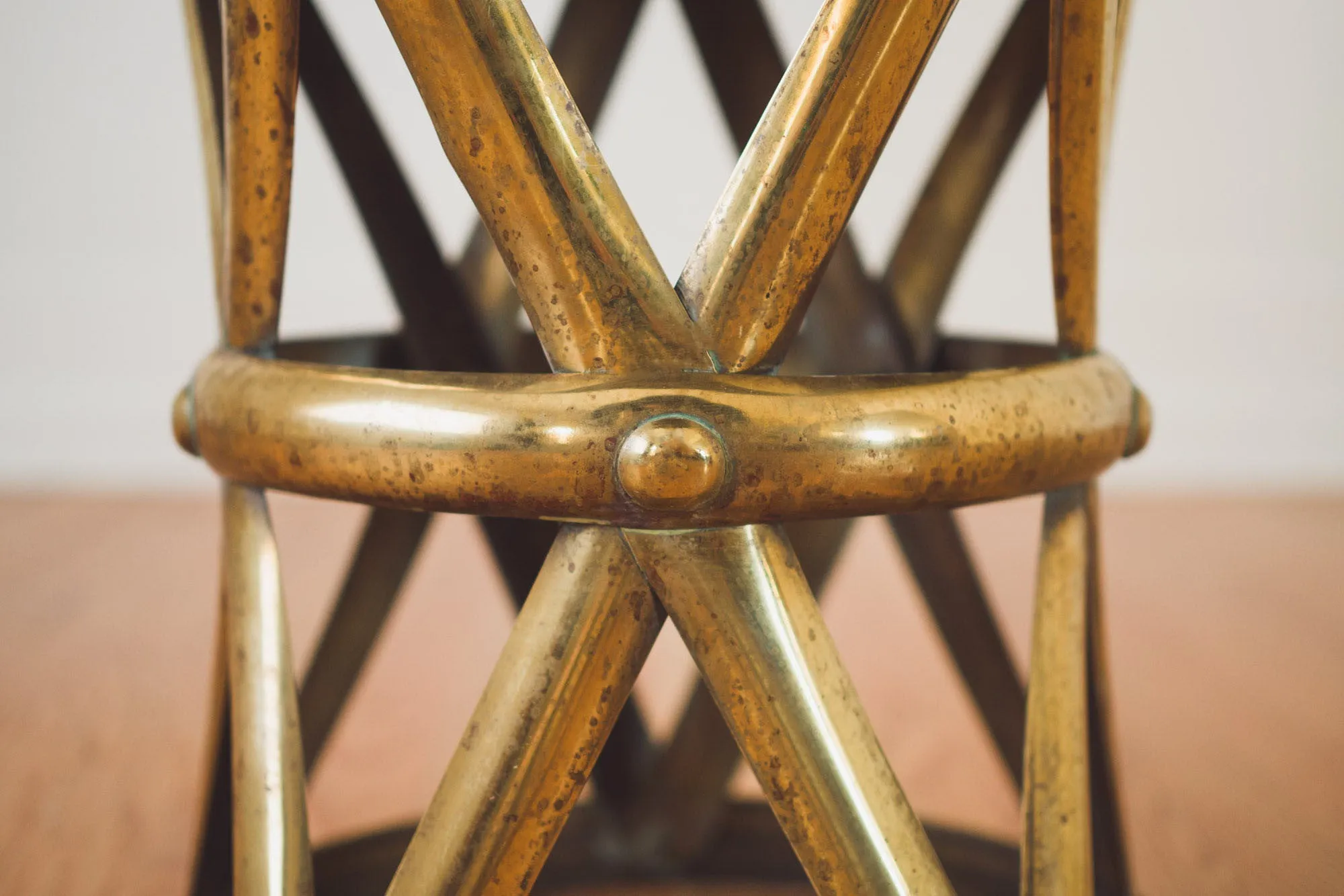 Brass Drum Table