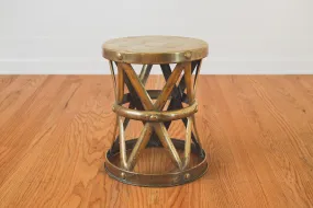 Brass Drum Table
