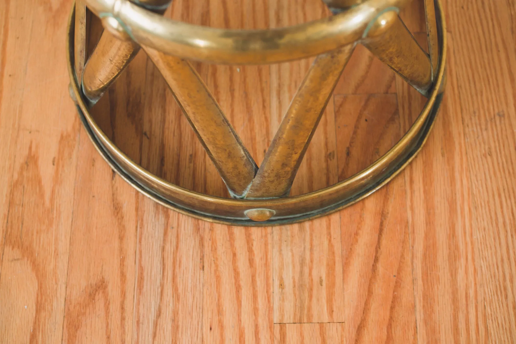 Brass Drum Table
