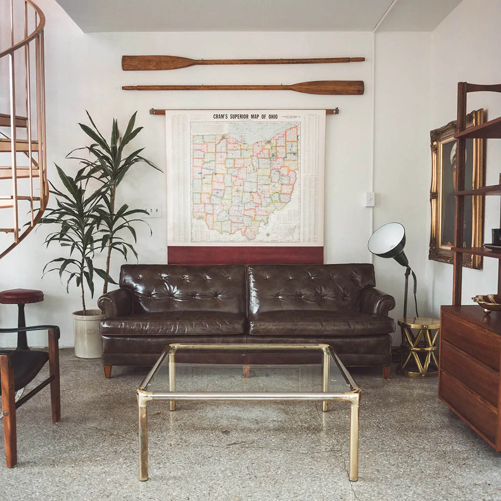 Brass Drum Table