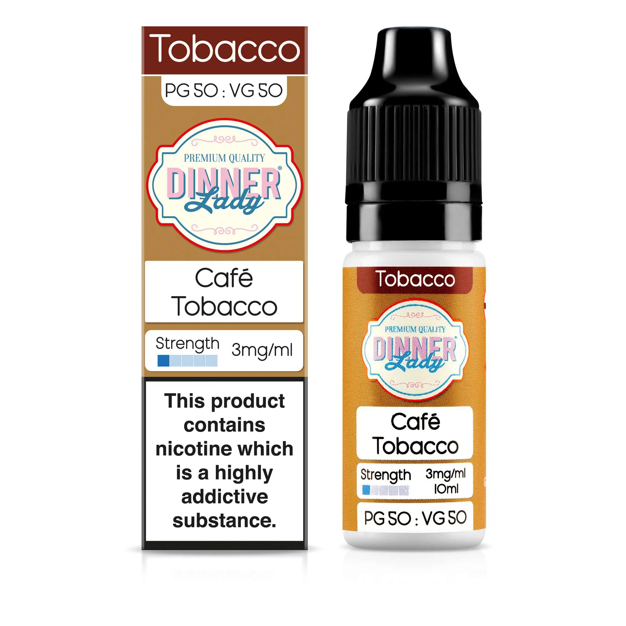 Café Tobacco 50:50 10ml E-Liquid