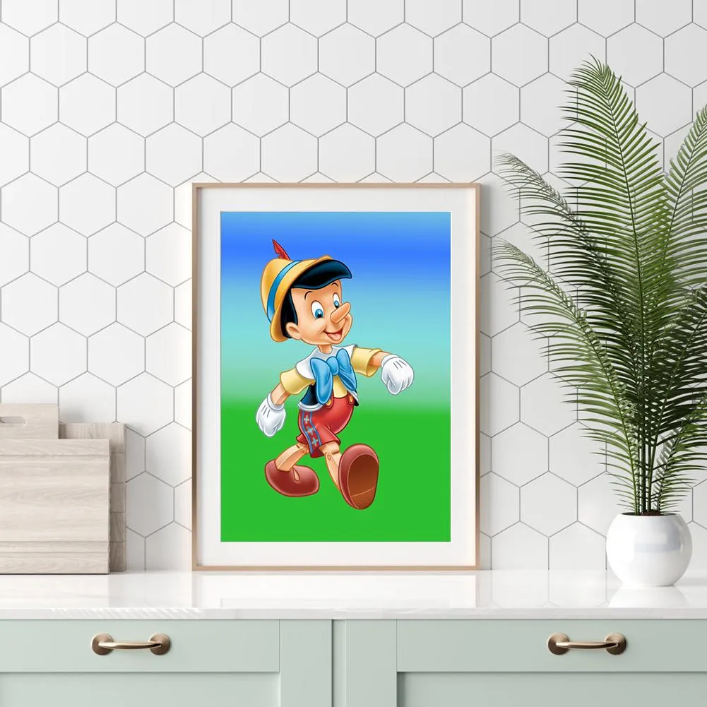 Cartoon Boy - Full Round Diamond - 30x40CM