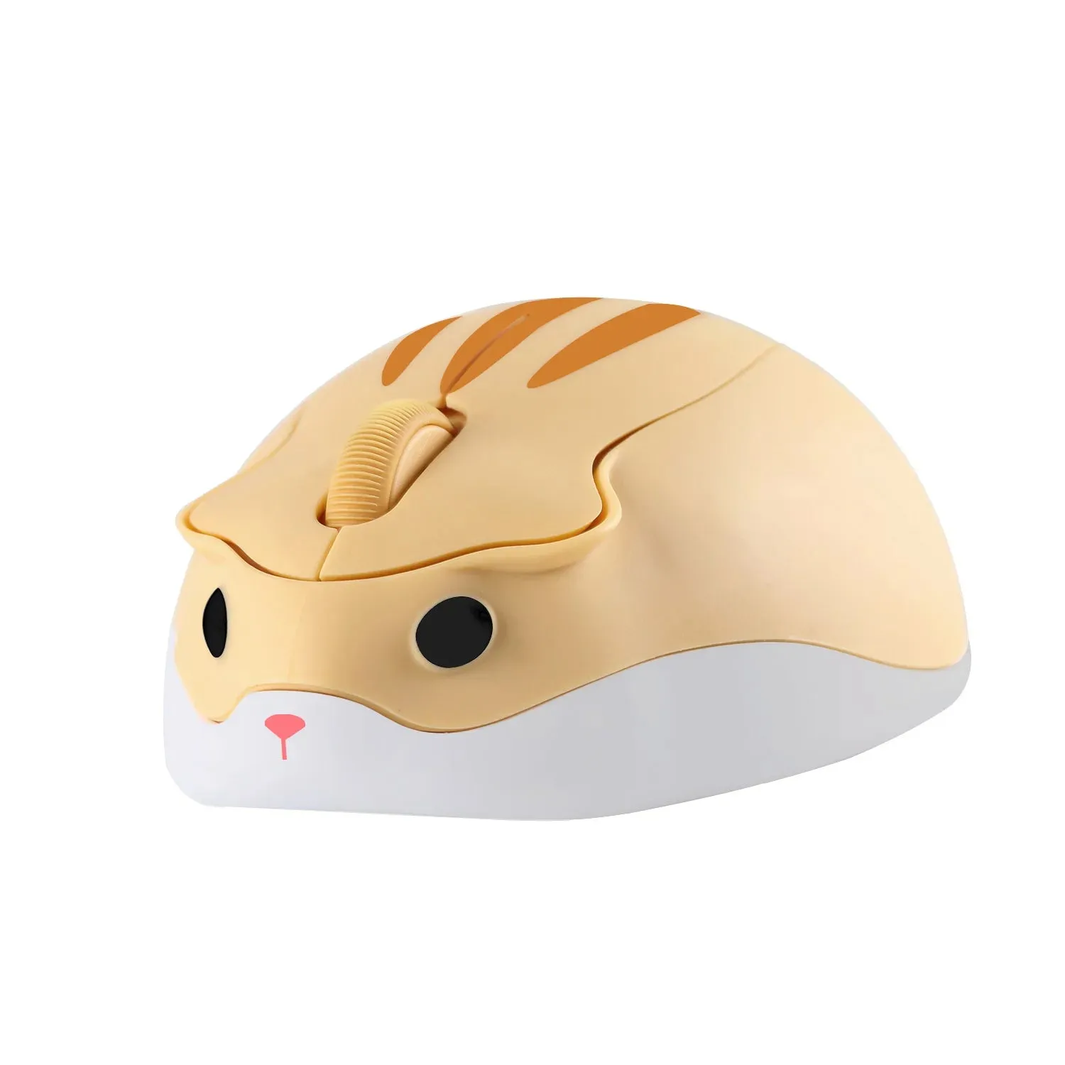Cartoon Hamster Wireless Mouse – 3D Compact USB Optical Mouse with 1600DPI for Laptops & Computers