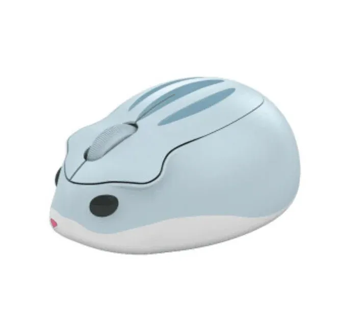 Cartoon Hamster Wireless Mouse – 3D Compact USB Optical Mouse with 1600DPI for Laptops & Computers