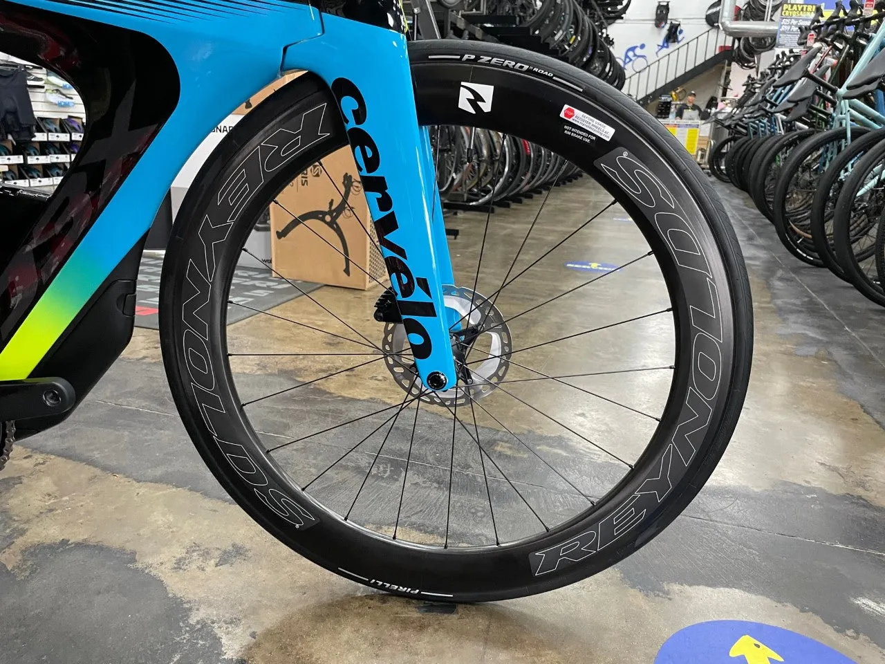 Cervelo P3X Shimano Ultegra Di2 11 Speed - Disc Reynolds AR 58 Wheels - Rivera/Fluoro/Black 2021