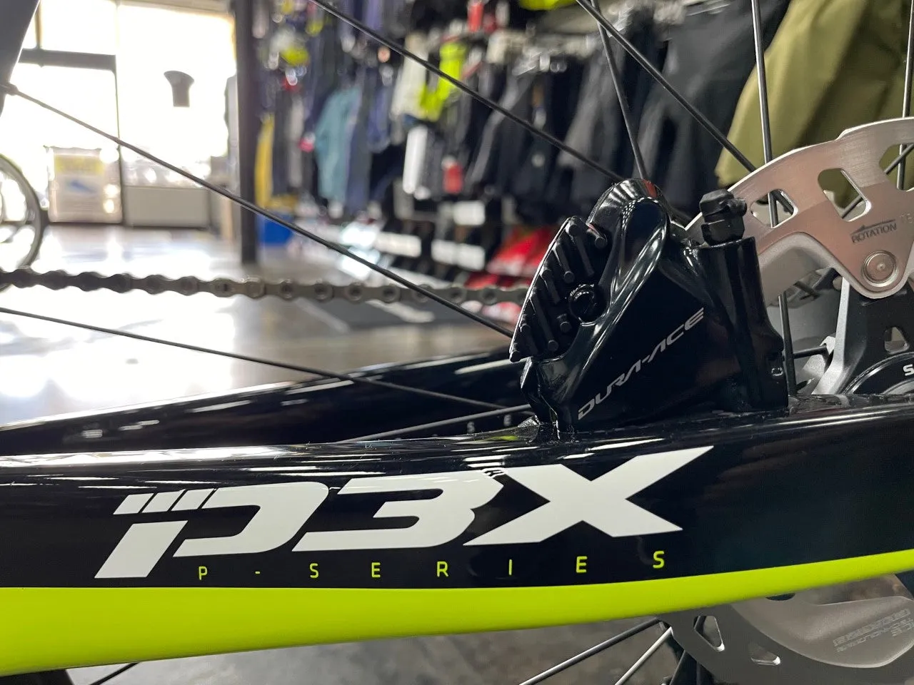 Cervelo P3X Shimano Ultegra Di2 11 Speed - Disc Reynolds AR 58 Wheels - Rivera/Fluoro/Black 2021