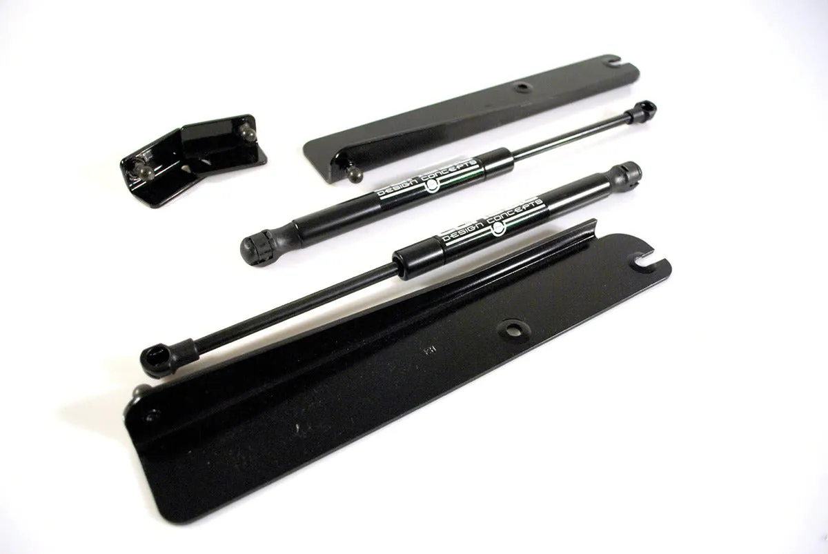 Classic Design Concepts Mustang Hood Strut Kit - Black (1999-2004)