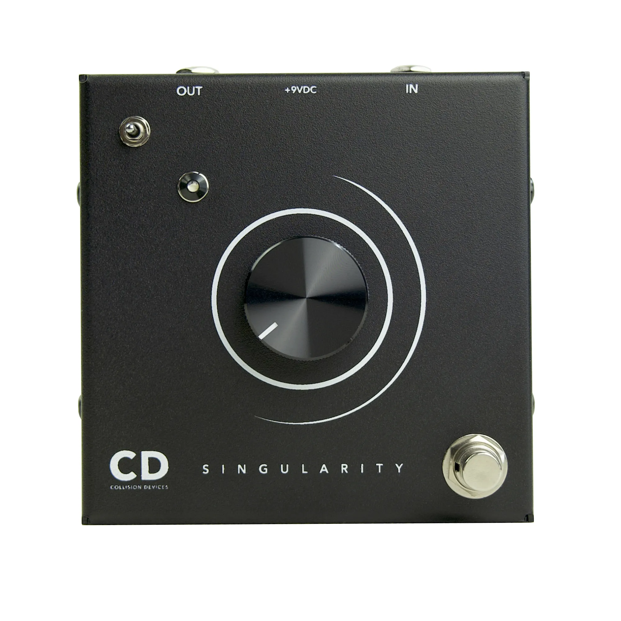 Collision Devices Singularity Fuzz Effect Pedal, Black Enclosure, Black Knobs