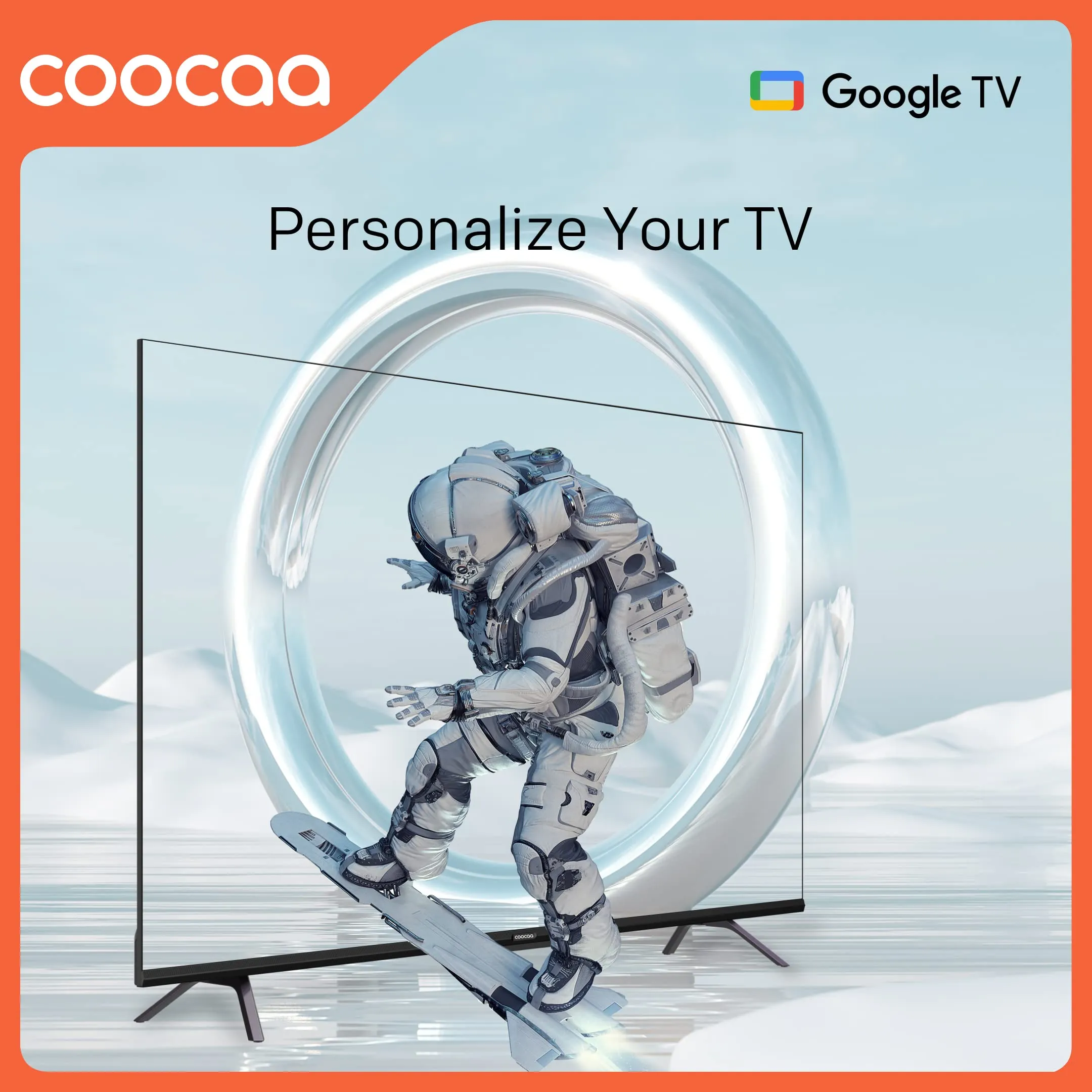Coocaa 138 cm (55 inches) Frameless Series 4K Ultra HD Smart IPS Google LED TV 55Y72 (Black)