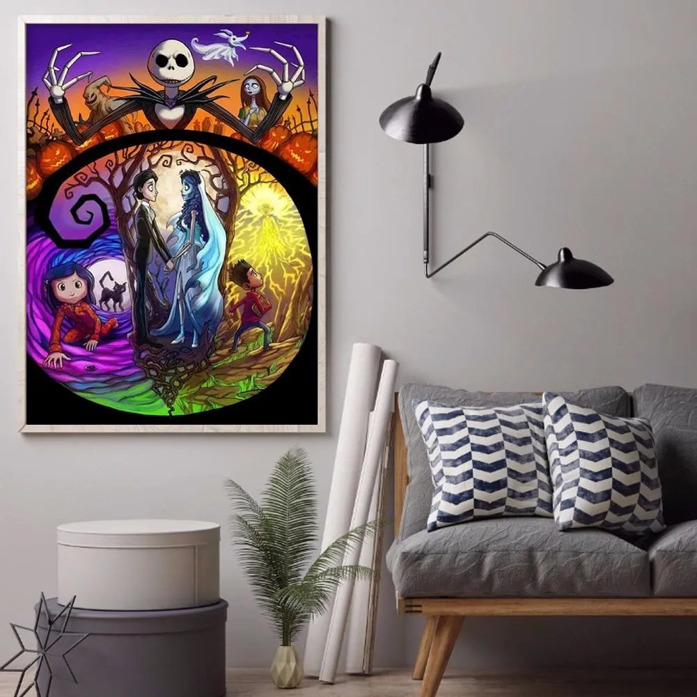 Corpse Bride  - Full Round Diamond - 30x40cm