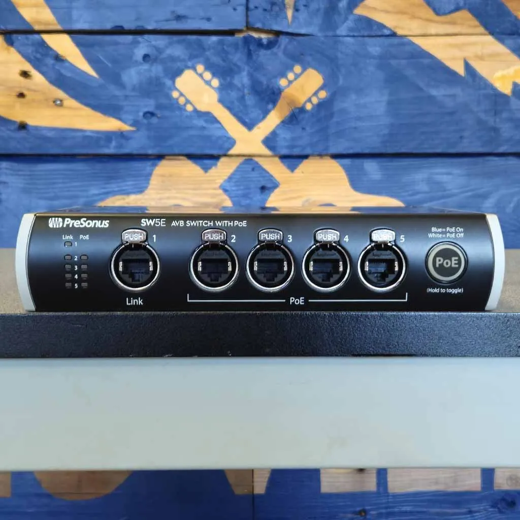 Demo PreSonus SW5E 5-Port AVB Switch and Bridge