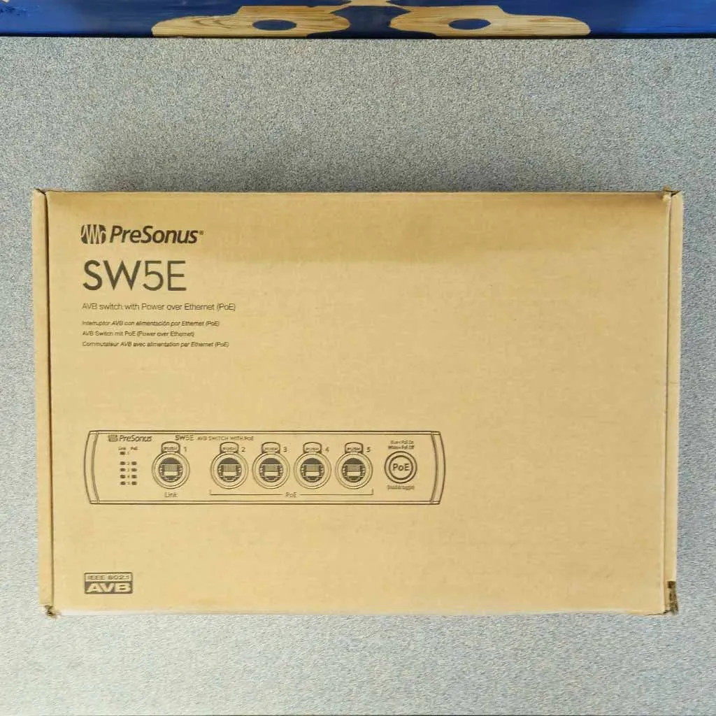 Demo PreSonus SW5E 5-Port AVB Switch and Bridge