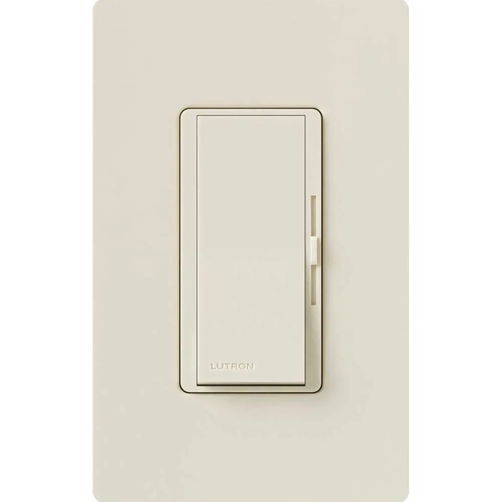 Diva 0-10V LED/Fluorescent Dimmer Switch, 120V-277V, 8 Amp, Single-Pole/3-Way, Light Almond