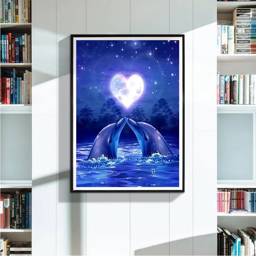 Dolphin Love DIY Full Drill Diamond Painting