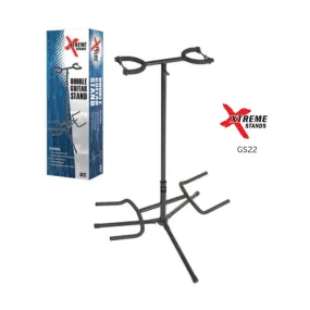 Double Guitar Stand W/ Neck Safety Lock