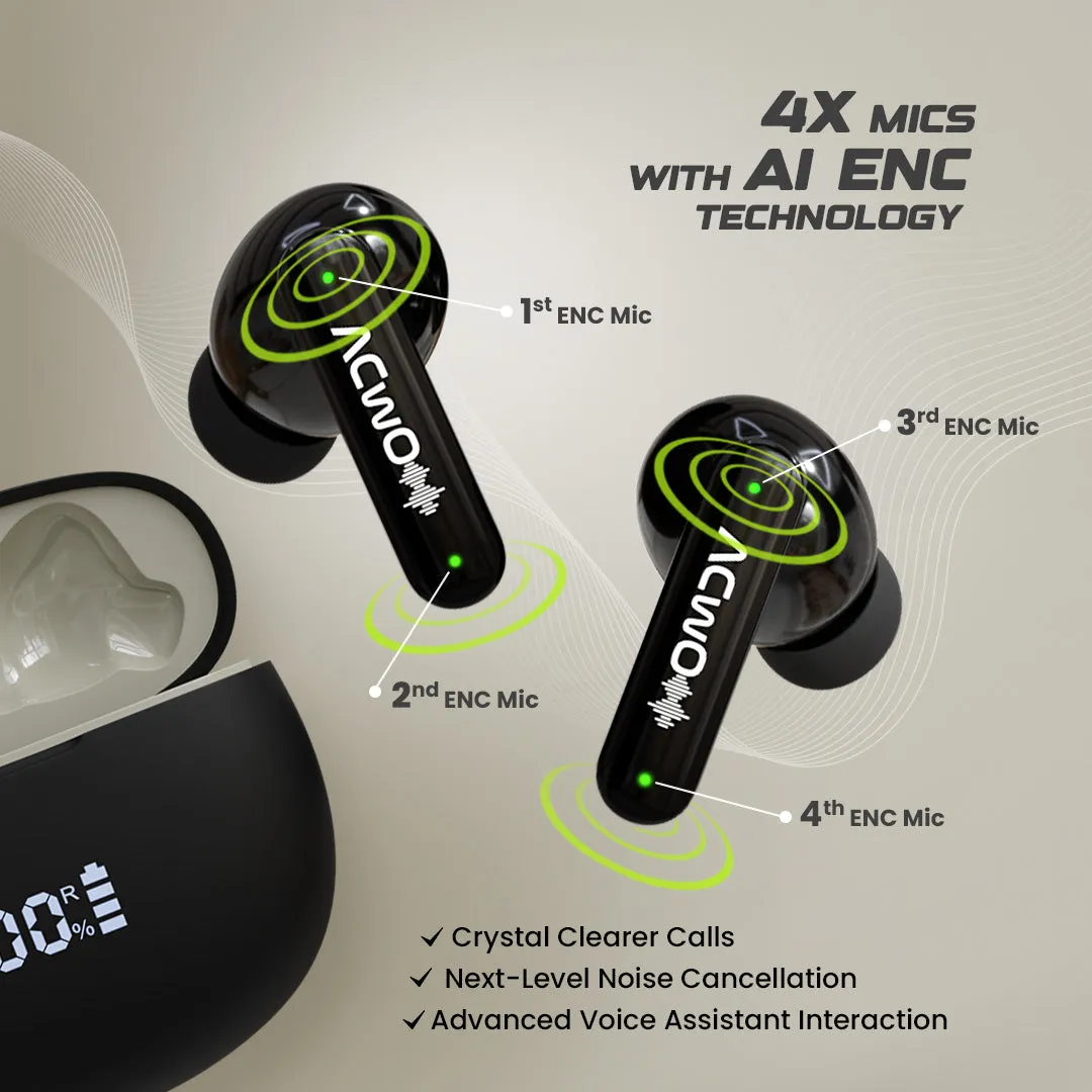 DwOTS 323  (Grey) Earbuds
