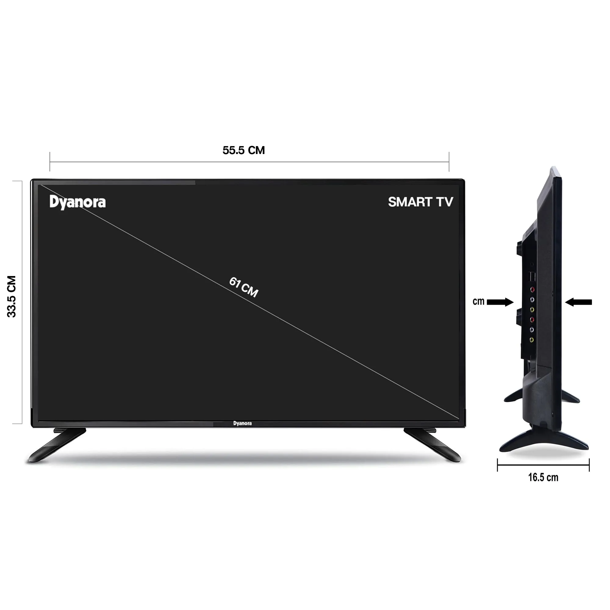 Dyanora 60 cm (24 inch) HD Ready LED Smart Linux Based TV with Noise Reduction, Powerful Audio Box Speakers (DY-LD24H4S)